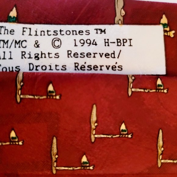 Vintage Flintstones Golf Neck Tie *NEW* (1994) - Picture 4 of 4